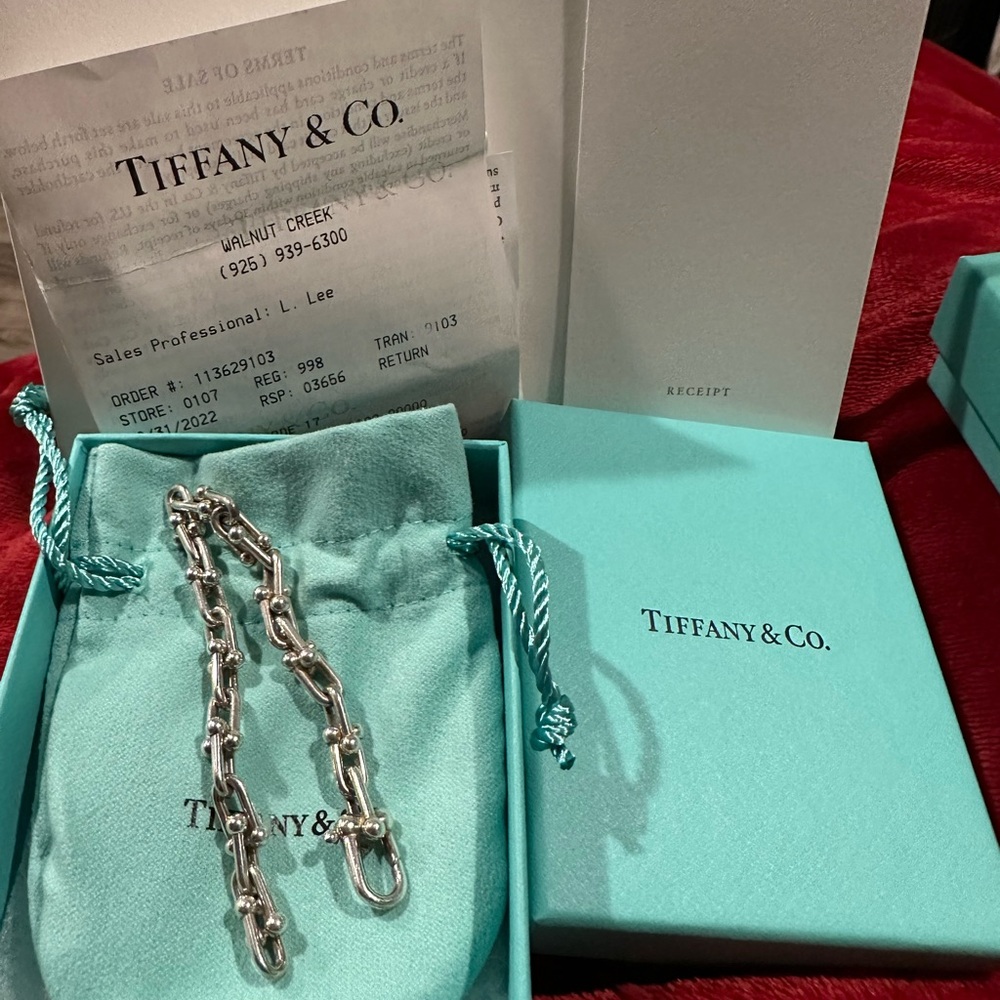 SOLD Authentic Tiffany & Co. HardWear small link bracelet, med wrist w/ recpt